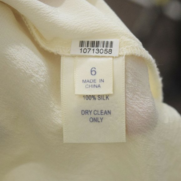 Rebecca Minkoff Ivory Silk Draped Ruffle Blouse - Picture 6 of 7